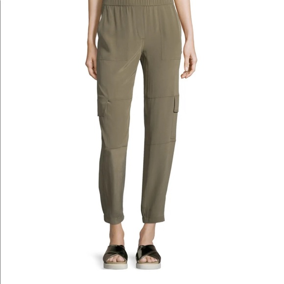 Theory Silk Hamtana Cargo Pants S - Picture 10 of 10